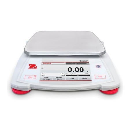 Ohaus Ohaus Scout STX1202 Electronic Portable Touchscreen Balance, 1200g x 0.01g 30253010